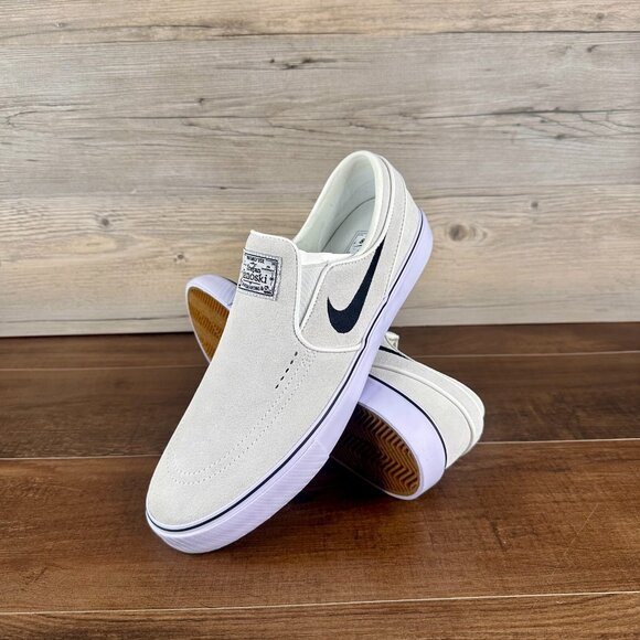 Nike SB Janoski Slip Mens Size 13 Summit White Black FN5893 100